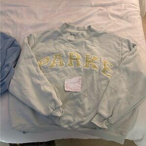 PARKE birthday something blue mockneck